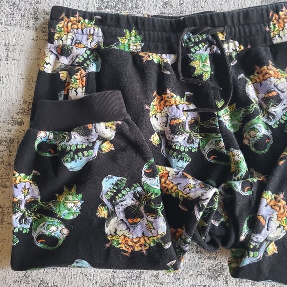 Divided Skull x Rick and Morty all over print sweat pants joggers - Picture 8 of 13